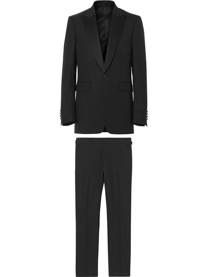 Burberry Classic Fit Wool Silk Tuxedo - Black