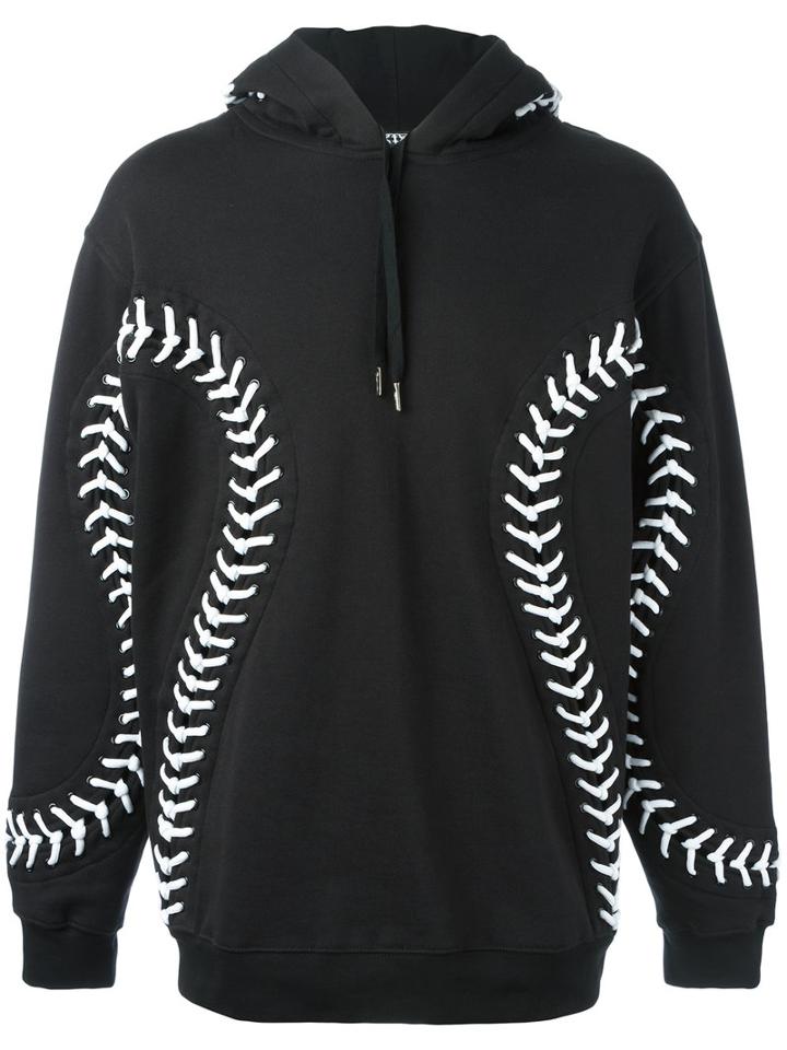 Ktz - Baseball Hoodie - Unisex - Cotton - M, Black, Cotton