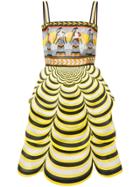 Mary Katrantzou Pandora Scalloped Dress - Black