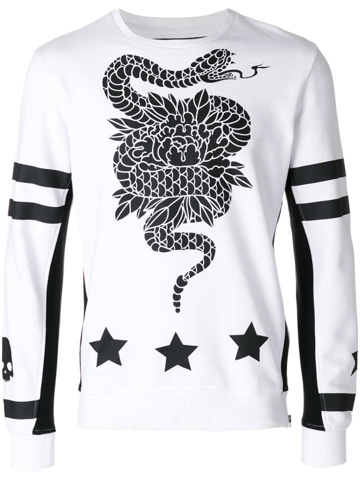 Hydrogen Printed Sweatshirt - White