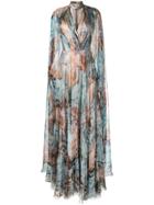Isabel Sanchis Printed Flared Maxi Dress - Multicolour