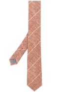 Brunello Cucinelli Diagonal Stripes Tie - Brown