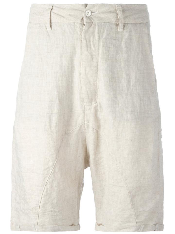 Poème Bohémien Drop-crotch Shorts, Men's, Size: 52, Nude/neutrals, Cotton/linen/flax