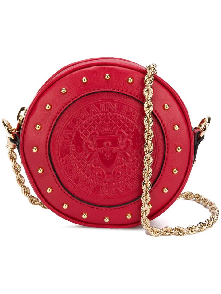 Balmain Disco Shoulder Bag - Red