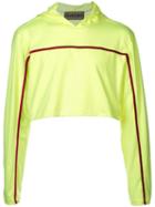 Oloapitreps Cropped Hooded T-shirt - Yellow