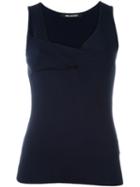 Neil Barrett Wrap-style Tank, Women's, Size: Medium, Blue, Nylon/viscose