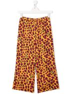Pinko Kids Leopard Print Trousers - Orange