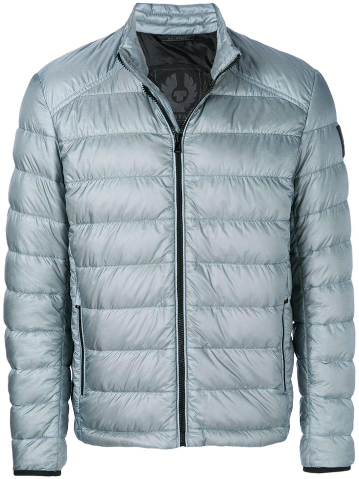 Belstaff Zip Front Puffed Jacket - Blue