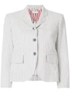 Thom Browne Striped Short Blazer - Grey