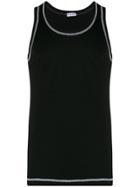 Dolce & Gabbana Contrast Stitch Tank - Black