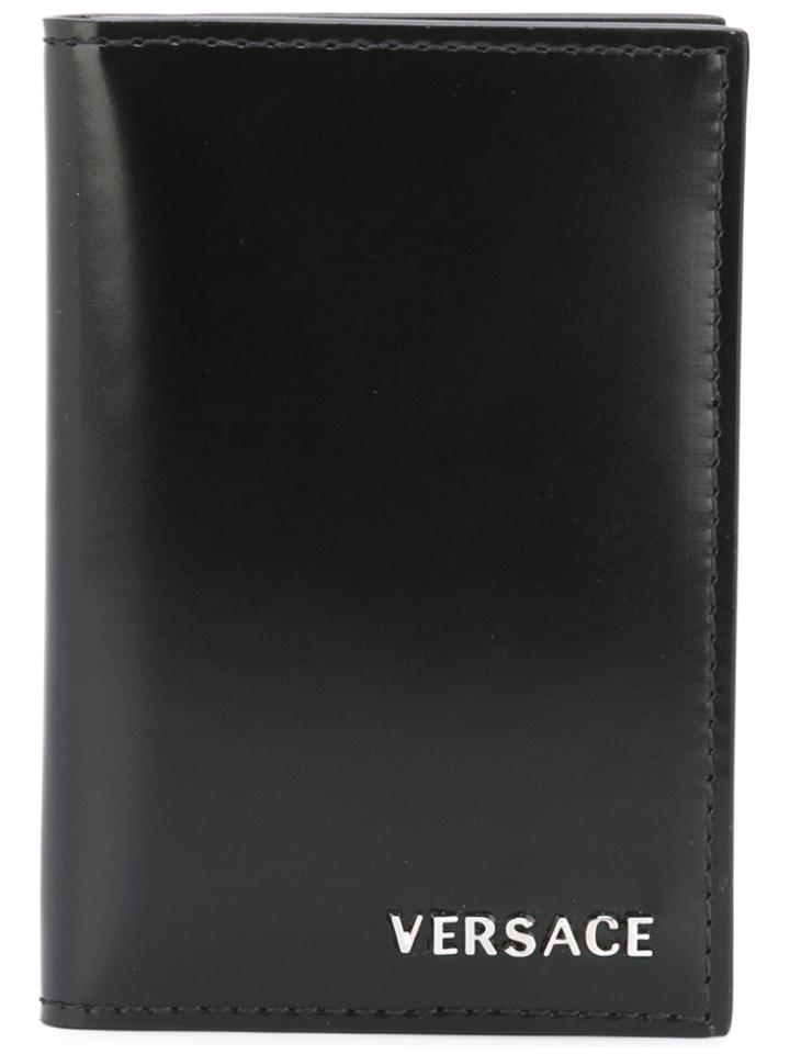 Versace Foldover Cardholder - Black