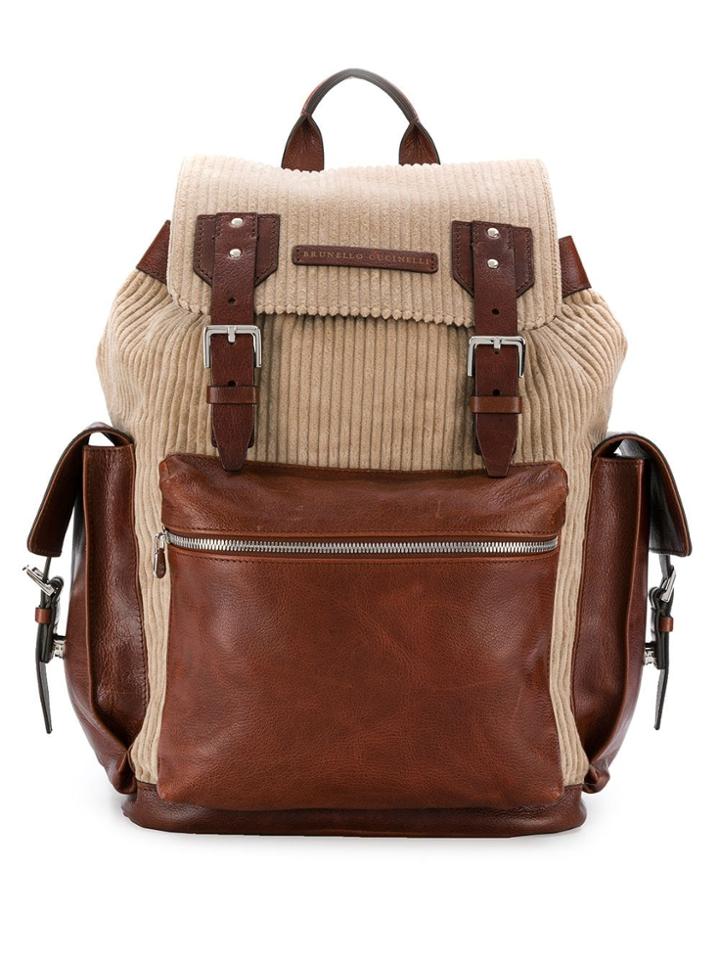 Brunello Cucinelli Leisure Backpack - Brown