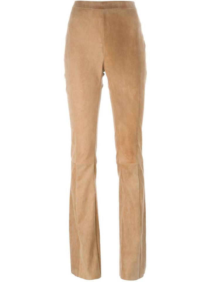 Drome Bootcut Trousers, Women's, Size: S, Brown, Suede