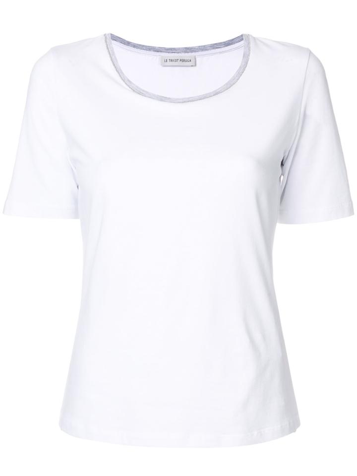 Le Tricot Perugia Round Neck T-shirt - White