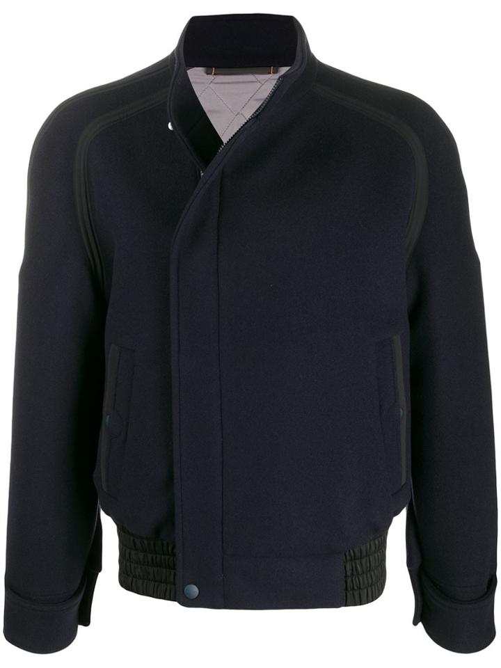 Ermenegildo Zegna Oversized Zipped Jacket - Blue