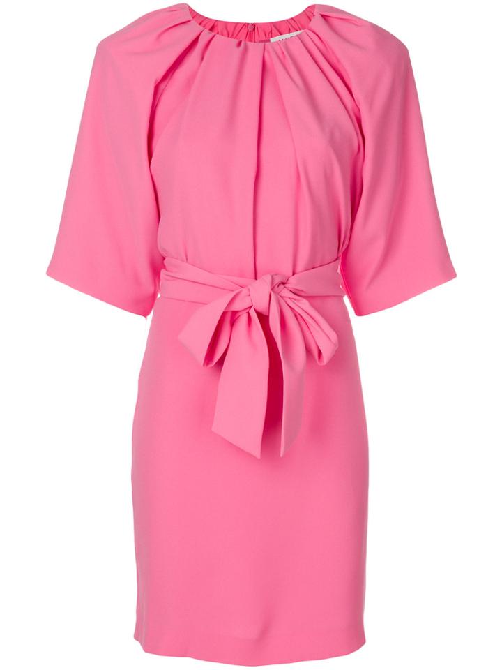 Maison Margiela Tie Waist Shift Dress - Pink & Purple