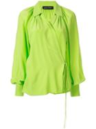 Anna October Wrap Relaxed Blouse - Green