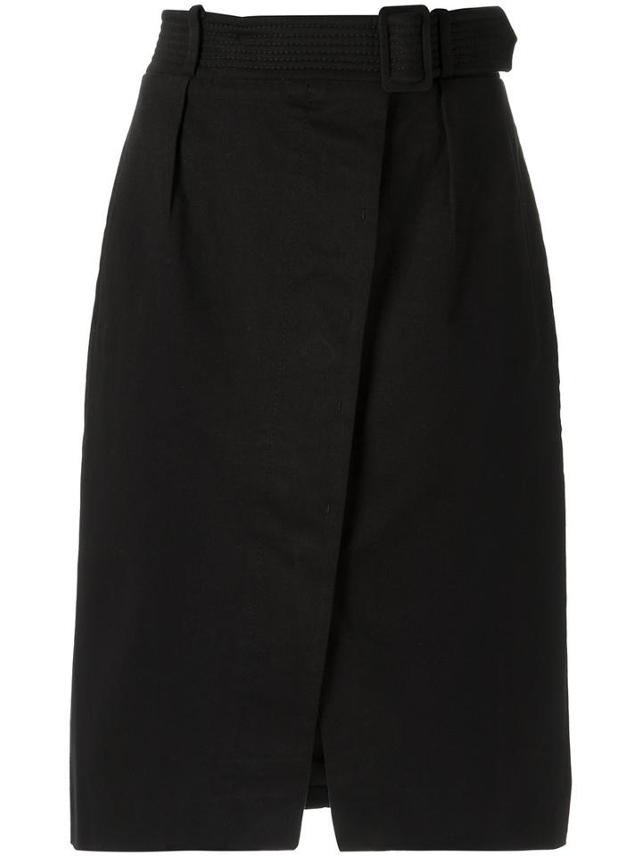 Egrey High Waisted Skirt, Women's, Size: 40, Black, Cotton/spandex/elastane