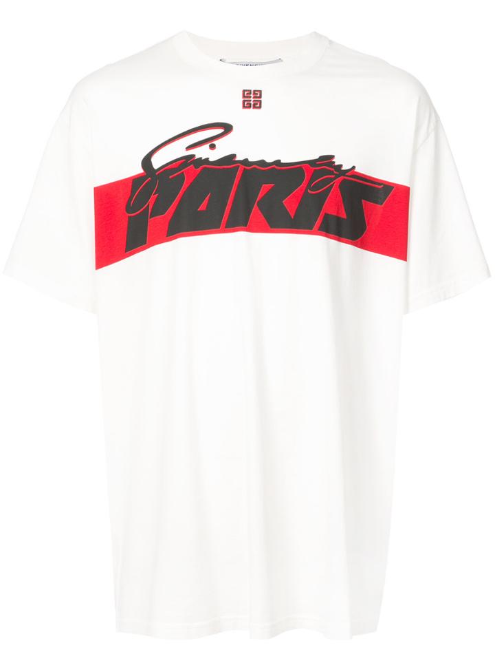 Givenchy Columbian-fit Logo Print T-shirt - White