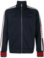 Gucci - Gg Web Technical Jersey Jacket - Men - Cotton/polyamide/polyester/wool - M, Blue, Cotton/polyamide/polyester/wool