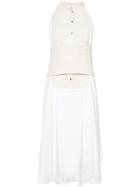 Rosie Assoulin Two-tone Bib Dress - White