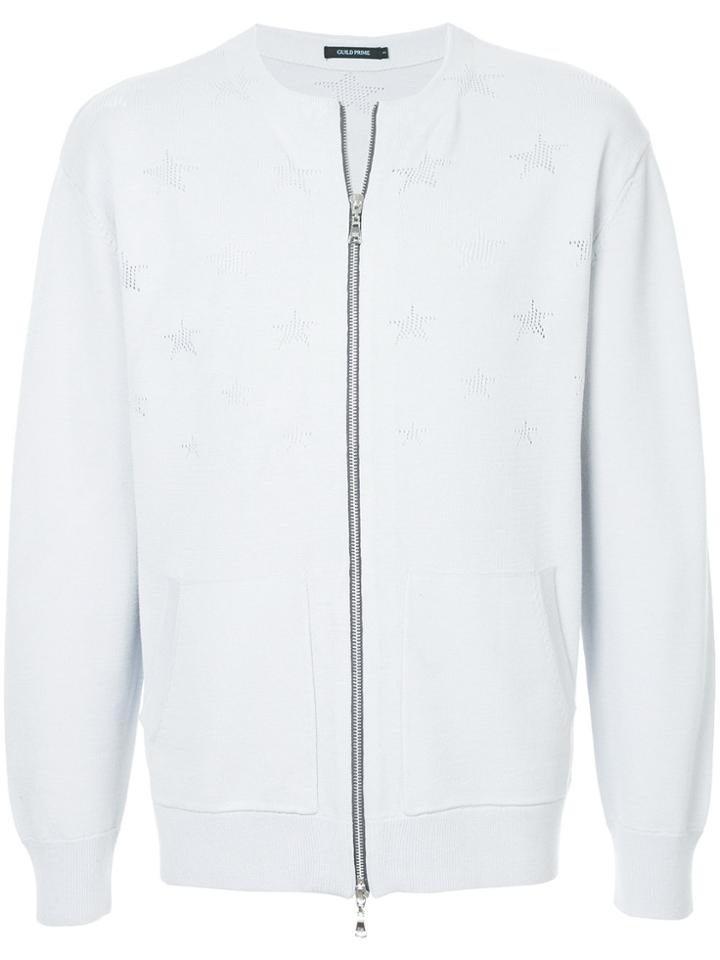 Guild Prime Zipped Cardigan - White