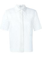 Carven Shortsleeved Shirt, Women's, Size: 38, White, Cotton/nylon