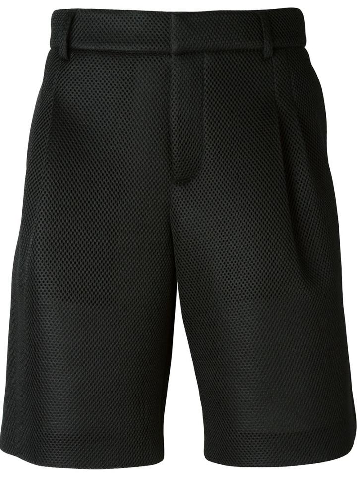 Les Hommes Mesh Tailored Shorts