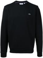 Lacoste - Fleece Crew Neck Sweatshirt - Men - Cotton - 4, Black, Cotton
