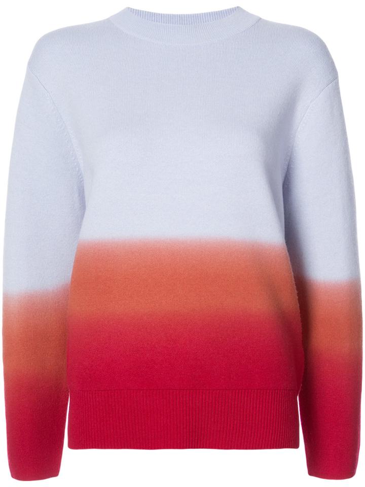 Proenza Schouler Cashmere Wool Dip-dyed Sweater - Red