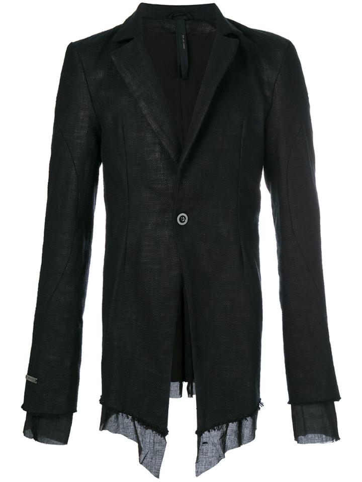 Army Of Me Frayed-hem Fitted Blazer - Black