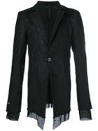Army Of Me Frayed-hem Fitted Blazer - Black