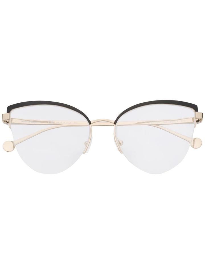 Salvatore Ferragamo Cat-eye Glasses - Gold