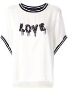 Tufi Duek Camiseta Seda Com Bordado Manual - White