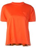 Sacai Chest Pocket T-shirt - Orange