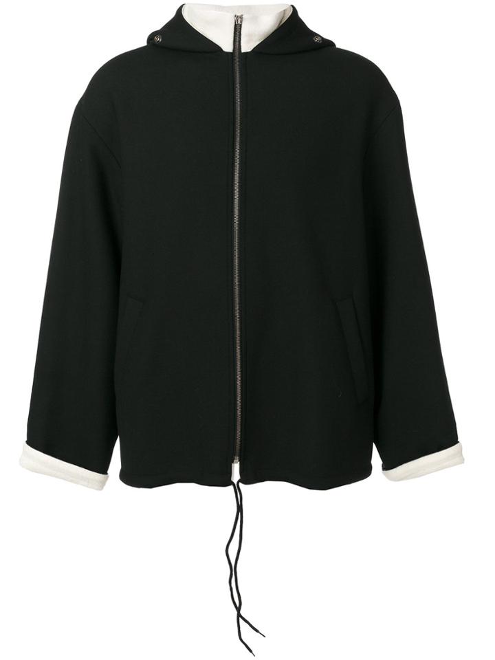 Maison Margiela Zipped Streamlined Coat - Black