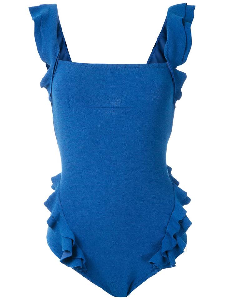 Clube Bossa Barbette Ruffle Swimsuit - Blue