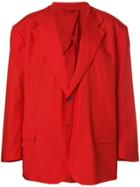 Raf Simons Oversized Suit Jacket - Red