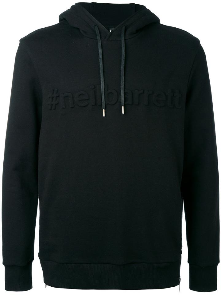 Neil Barrett - Embossed Sweatshirt - Men - Cotton - Xl, Black, Cotton