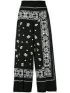 Gaelle Bonheur - Printed Bermudas - Women - Polyester/lyocell - 44, Black, Polyester/lyocell