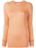 Ck Calvin Klein Lightweight Silk Top - Orange