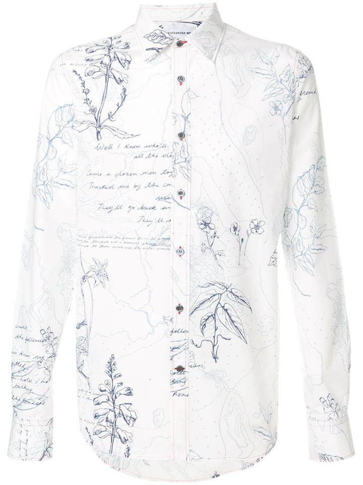 Alexander Mcqueen Explorer Print Shirt - White