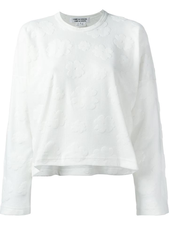 Comme Des Garçons Comme Des Garçons Floral Brocade Longsleeved T-shirt