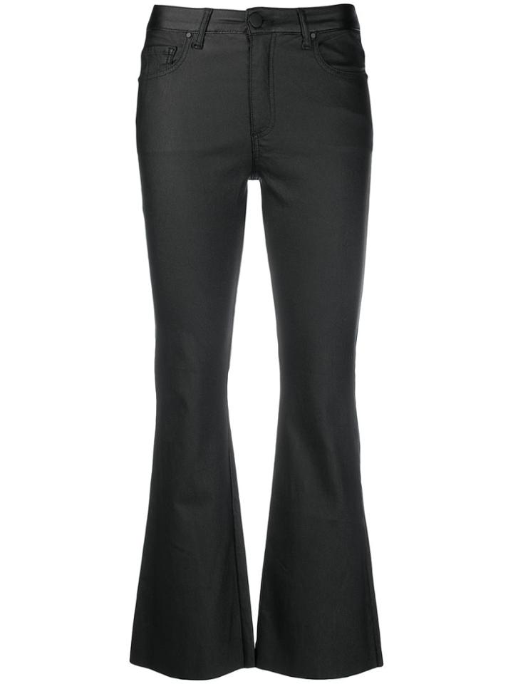 Federica Tosi Slim Fit Flared Trousers - Black