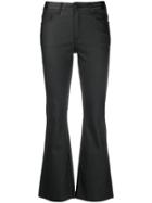 Federica Tosi Slim Fit Flared Trousers - Black