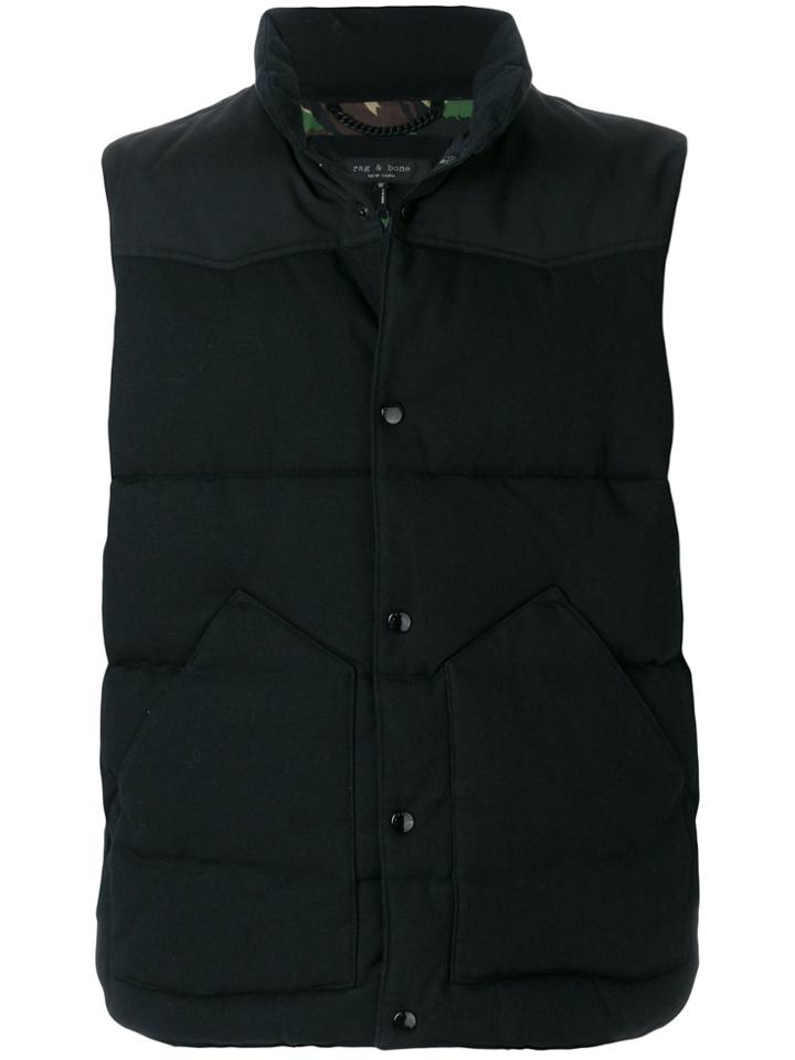 Rag & Bone Padded Gilet - Black