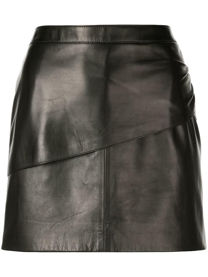 Givenchy Mini Leather Skirt - Black