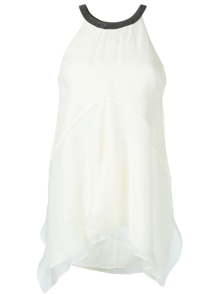Brunello Cucinelli Beaded Strap Asymmetric Top