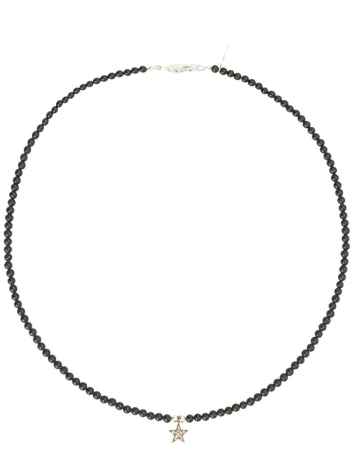 Catherine Michiels Mini Star Necklace, Women's, Black