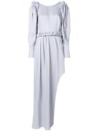 Magda Butrym Long Ruffle-detail Dress - Pink